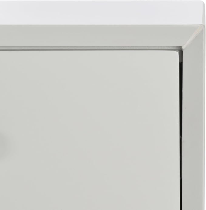 SAFAVIEH Couture Collection - Zack Grey 6-Drawer Wood Dresser with Silver Accents, Modern Storage Chest (DUP1004J)