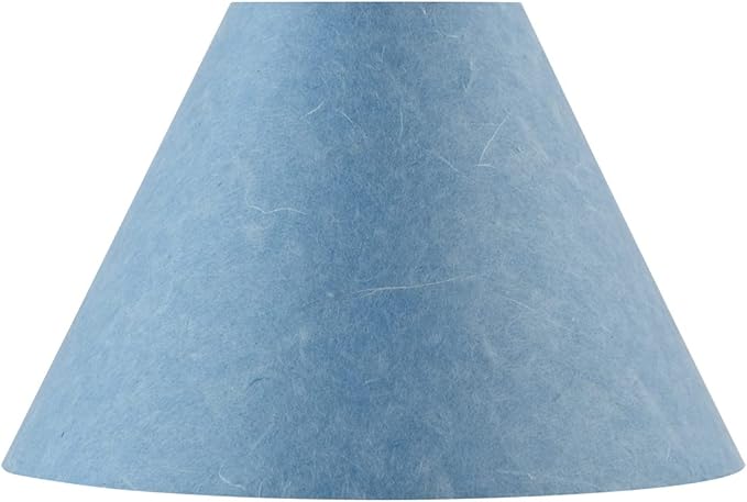 Aspen Creative 58760, Hardback Empire Transitional UNO Lamp Shade, Denim Blue, 4" Top x 10" Bottom x 7" Slant Height, Slip UNO 33mm
