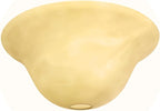 LIGHTACCENTS Alabaster Amber Glass Lamp Shade – Replacement Shade for Floor Lamps with E26 Medium Base Socket – Torchiere Lamp Glass – Amber Swirl Light Shade