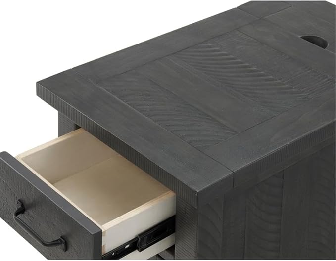 Martin Svensson Home Rustic Chairside Table, Grey