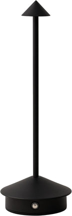 Arrrow LED Cordless USB-C Re-Chargeable Desk Lamp, 5200mAh Battery Operated with 3 Color Temperature 2700K-3000K-3500K and Fingertip Touch On/Off Plus Dimming in Black