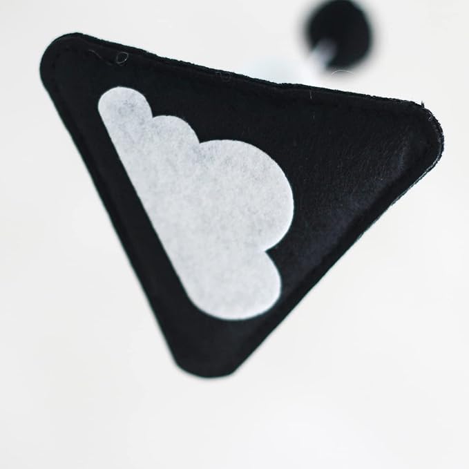 Montessori Mobile, Black and White Baby Crib Mobile, Neutral Nursery Mobile Decoration for Pack N Play, for Baby Boy & Girl, Sun, Moon, Star, Snow, Cloud