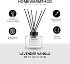 Reed Diffuser Set - Lavender Vanilla 5.63 fl oz (160 ml) Scented Diffuser with Sticks Luxury Fragrance for Home, Office & Bathroom Shelf Decor.