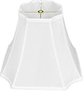 Tootoo Star Fabric Lampshade White (6.3x6.3)" x (13x13)'' x 10.8" Octagonal Royal Bell Shade for Floor Lamp Shade and Table Lamp Shade