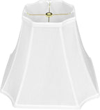 Tootoo Star Fabric Lampshade White (6.3x6.3)" x (13x13)'' x 10.8" Octagonal Royal Bell Shade for Floor Lamp Shade and Table Lamp Shade