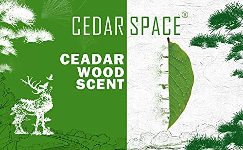 Cedar Space Cedar Blocks for Clothes Storage 100% Natural Aromatic Red Cedar Rings 72Pcs Protection for Wardrobes Closets and Drawers