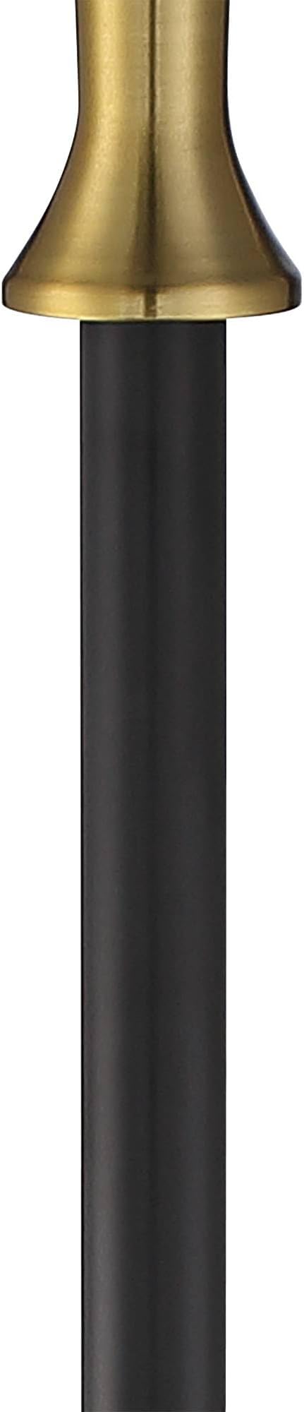 Possini Euro Design Burbank Modern Mid Century Art Deco Torchiere Floor Lamp Standing 70" Tall Black Brass Metal Frosted White Glass Bowl Shade for Living Room Reading House Bedroom Home Office