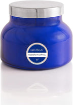 Capri Blue Signature Jar Candles - Long Lasting Soy Wax Blend - Luxury Tropical Scented Candles - Comes in Blue Decorative Glass Jar (Coconut Santal, 19 oz)