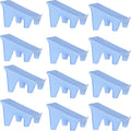 Shoe Stacker Organizers For Closet Shoe Stacker Slots Space Saver Double Layer Stack Shoe Racks, Increase Space by 200% Shoe Stackers for Home Closet Organization (blue,12 pack)