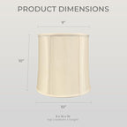 Royal Designs, Inc. BSO-719-10BG-2 Drum Basic Lamp Shade, 9 x 10 x 10, Beige, 2-Pack