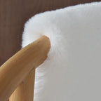 Fuzzy White Machine Washable Runner Faux Rabbit Furry Fur Rugs for Bedroom Plush Runner Rugs for Hallway 2x10 Rectangle Rug Home Décor