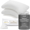 Coop Home Goods Essence Crescent Down Alternative Pillow Set of 2, King Size, Adjustable, Plush & Breathable Pillow, Luxury Hotel Pillow for Side and Back Sleepers, Oeko-TEX Standard 100