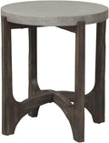 Liberty Furniture Industries Cascade End Table, W22 x D22 x H24, Dark Brown