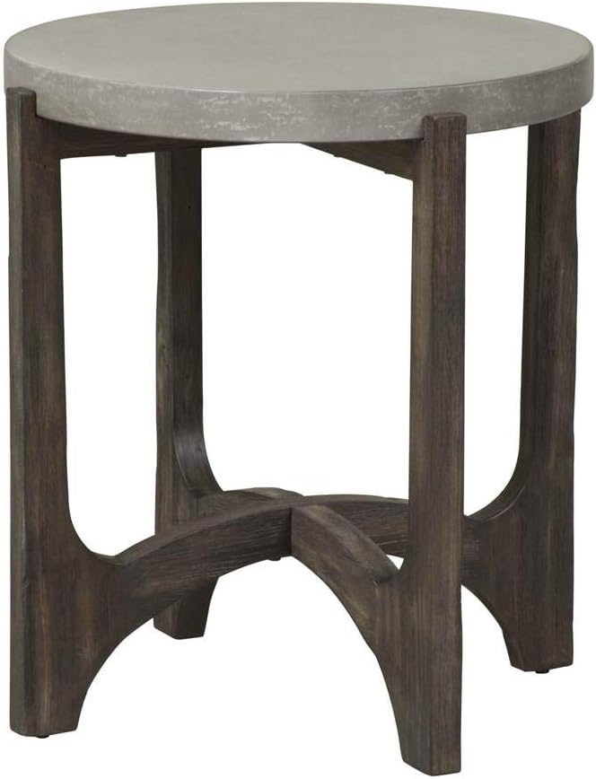 Liberty Furniture Industries Cascade End Table, W22 x D22 x H24, Dark Brown