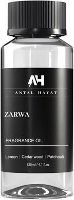Hotel Scents Diffuser Oil Zarwa 120ml – Aventus Inspired Scent – Luxury Essential Oil for Diffuser – Lemon, Cedarwood, Patchouli – Home Hotel Aroma Oil – Waterless & Ultrasonic Diffuser Refill
