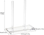 Acrylic Book Display Holder Clear Tabletop Display Stand Artwork Storage Rack for Home Office Book Picture Plate Frame Albums Record Magazine Tablet Clear, 7.8 x 3.5 x 7.6Inch