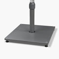 PURPLE LEAF Patio Umbrella Base Stand AT4030 Market Table Weighted Base Outdoor Heavy Duty Square Steel Plate Stand 66 LBS Black