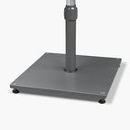PURPLE LEAF Patio Umbrella Base Stand AT4020 Market Table Weighted Base Outdoor Heavy Duty Square Steel Plate Stand 44 LBS Black