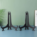 Artliving (4 Pack) 12 Inch Plastic Display Stand, Black Easel Display Photo Holder Stand, Displays Picture Frames, Cookbooks, Tablets and Art