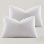 Globon Ultra Soft Down Pillow Standard Size Set of 2, All Down Filled Bed Pillow for Sleeping, 100% Cotton Shell 500 Thread Count 700 Fill Power, Soft Hotel Collection Down Feather Pillow 20" x 26"