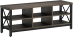 FATORRI Shoe Bench Entryway with Storage, Industrial Wood and Metal Hallway Benches with Adjustable Shelves, Rustic Entry Way Bench for Living Room (47.24 Inch Long, Walnut Brown)