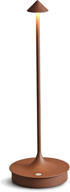 Cordless Table Lamps Rechargeable, LED Desk Lamp 4000mAh Battery Operated Outdoor Waterproof Portable Touch Dimmable Table Light for Patio/Restaurant/Bar/Indoor (Brown-1PC)