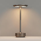 Rechargeable Cordless Table Lamps,Portable 5000mAh LED Table Light, 3 Color Stepless Dimming Battery Powered Metal Table Lamp for Outdoor/Patio/Restaurant/Camping.(Cafe)