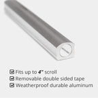 A&S Mezuzot Mezuza Aluminum Waterproof Case Peel & Stick Easy Installation Home Blessing (Silver, 6inch)