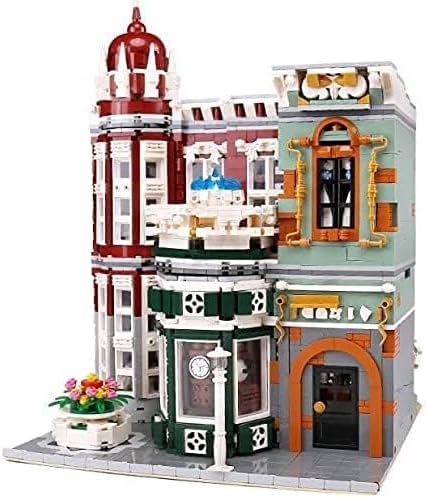 General Jim's Street View Vintage Antique Shop Modular City Building Block Set, 3,037 Pieces with Light Kit, European Town Architecture Display Model Toys & Bricks | GJ ACS