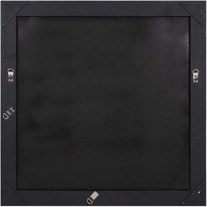 Howard Elliott Millenium Hanging Square Mirror for Wall, Beveled Edges Mirror with Silver Leaf Finish, Accent Mirror Home Décor Vanity Mirrors for Living Room & Entryway, 40 x 40 Inch