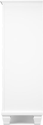 Signature Design by Ashley Fortman Casual 5 Drawer Chest for Bedroom, White