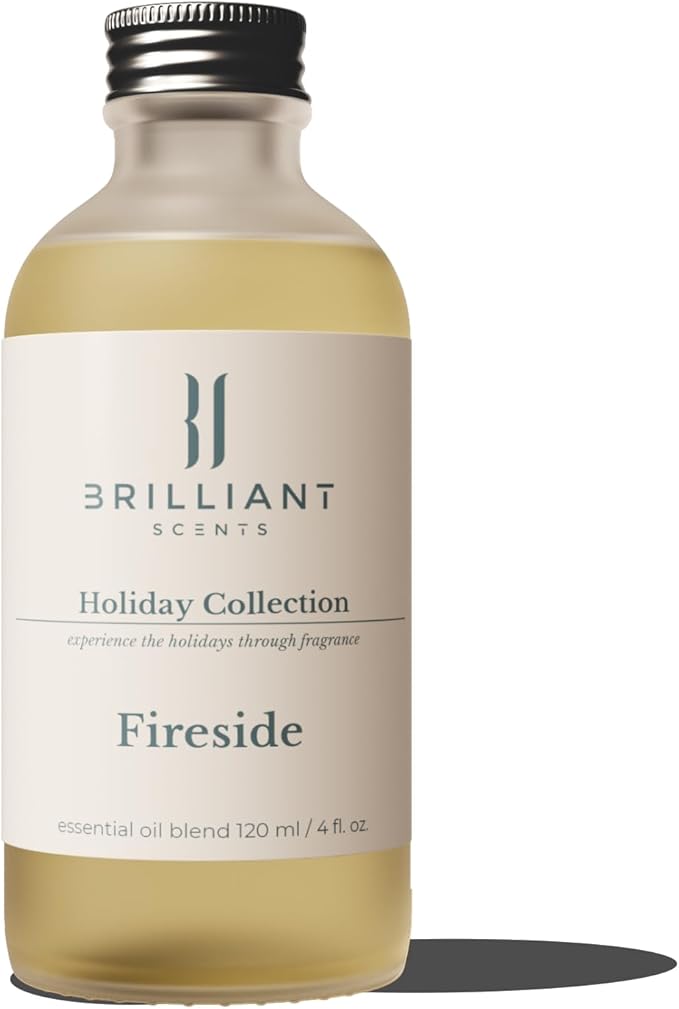 Brilliant Scents Fireside Scent | Charred Woods, Coconutty, Pine | Luxury Home & Business Scent | Fragrance Oil | 120ML
