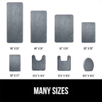 GORILLA GRIP Memory Foam Bath Rugs, Soft Absorbent Velvet Bathroom Mats, Durable Dots on Underside, Machine Washable Bathmat, Carpet Rug Room Decor for Shower Floor, 30x20 Mat, Graphite Gray