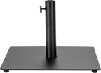 Giantex Square Umbrella Base, 36 LBS Steel Heavy Duty Patio Market Umbrella Stand with 2 Adapters, 20 Inch Outdoor Plate Stand with Adjustable Foot, Suitable for Backyard, Deck, Poolside, Patio