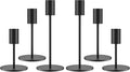 Set of 6 Black Taper Candle Holders Candlestick Holders, Decor Candle Stick Candle Holder for Table or Mantel Centerpiece, Wedding, Dinning, Party Home Decor