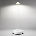 Cordless Table Lamps Rechargeable, 6000mAh Battery Operated LED Desk Lamp Outdoor Waterproof Portable Touch Dimmable Table Night Light for Patio Restaurant Dining Home White