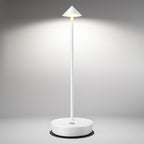 Cordless Table Lamps Rechargeable, 6000mAh Battery Operated LED Desk Lamp Outdoor Waterproof Portable Touch Dimmable Table Night Light for Patio Restaurant Dining Home White