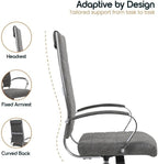 LeisureMod Benmar Modern High Back Leather Office Chair with Adjustable Height, Swivel Base, Ergonomic Design for Home Office, Study, or Workspace(Charcoal, Pallet/30pcs.)