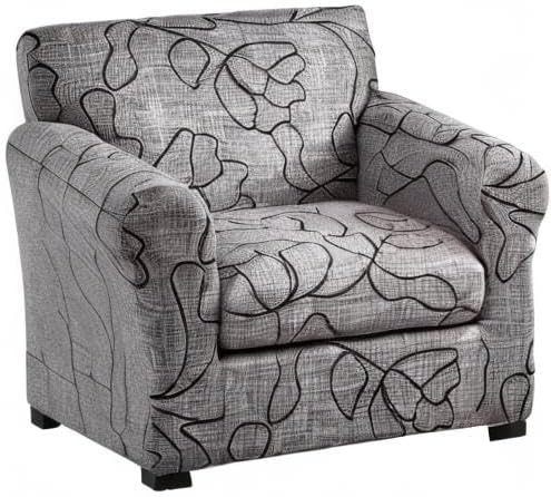 KRFOONN 2 Piece Chair Covers Printed Sofa Covers Couch Covers Washable Armchair Sofa Couch Slipcover Furniture Protector with Elastic Bottom for Living Room (Armchair, 25), Small