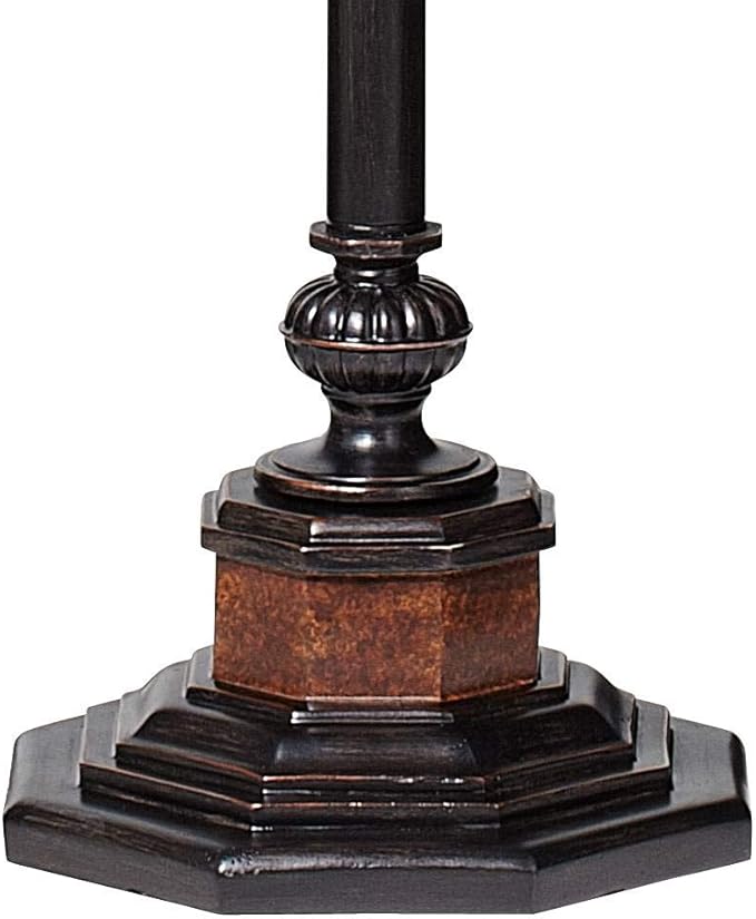 Kathy Ireland Sonnett Industrial Vintage Tree Torchiere Floor Lamp Standing 72" Tall Bronze Brown Champagne Alabaster Glass Shade for Living Room Reading House Bedroom Home Office