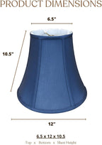 Royal Designs, Inc. BSO-704-12NBLU True Bell Basic Lamp Shade, 6.5 x 12 x 10.5, Navy Blue
