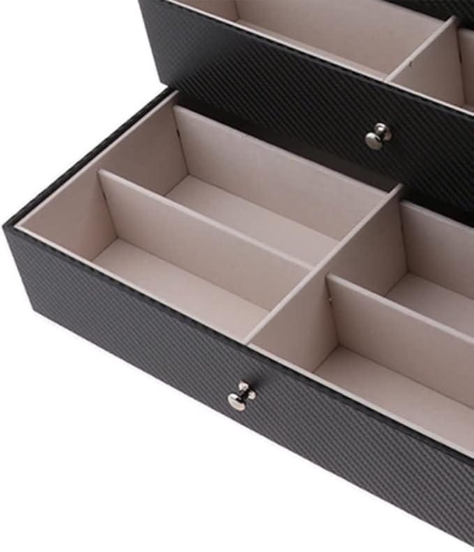 Large Capacity Sunglasses Storage Box Three-Layer 18 Digit Glasses Eyeglass Watch Display Case Organizer