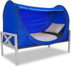 Privacy Pop up Eclipse Bed Tent Bed Drapes (Blue, Full)