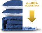 Vacuum Storage Bags 8 Large(31.49"x23.62"), Plastic Packaging Bags,Space Saver Sealer Bags, Airtight Compression Bags for Clothes, Pillows, Comforters, Blankets, Bedding