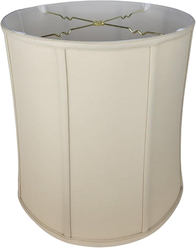 Royal Designs, Inc. BSO-719-16LNBG Drum Basic Lamp Shade, 15 x 16 x 16, Linen Beige