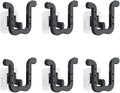 6Pcs Self-Adhesive Wall Slipper Rack Durable Foldable No-Drill Installation for Door Cupboard Bathroom Kitchen Home Organizer Water-Resistant