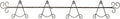 Touch of Class Galla Horizontal Plate Rack - Antique Bronze - Four Plates