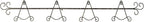 Touch of Class Galla Horizontal Plate Rack - Antique Bronze - Four Plates