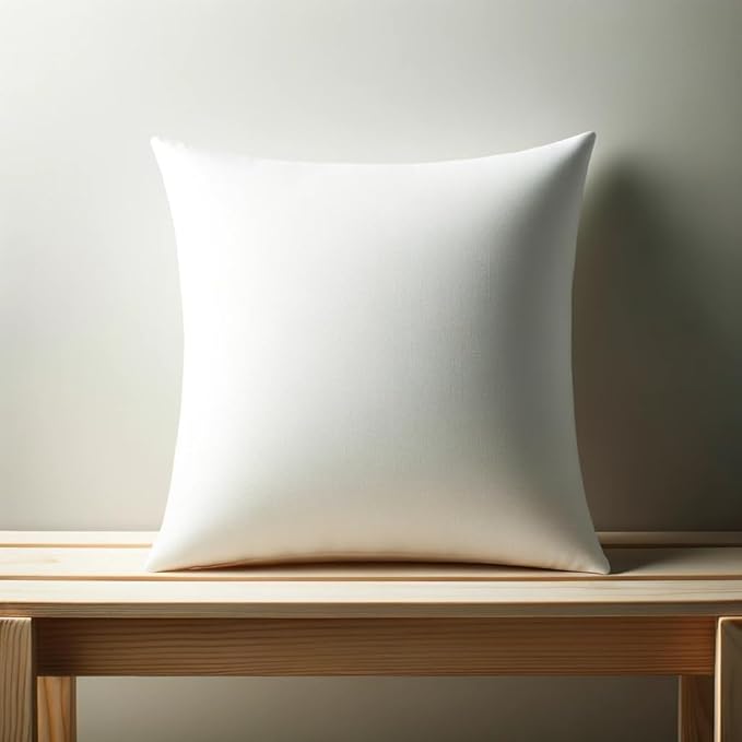 Plush and Durable Throw Pillow Inserts - 16 x 16 inches Set of 8, Hypoallergenic Polyester Fiber Fill - Perfect for Decorative Cushion Covers, Sofa and Bed Accent