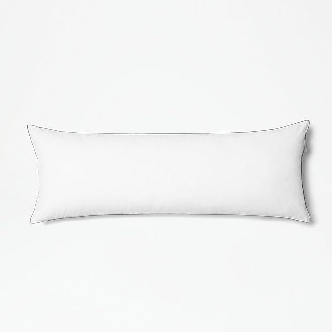 Tuft & Needle Body Pillow — Extra Support for Pregnancy and Side Sleepers — 100% Supima Cotton Shell Filled Lightweight Down Alternative — Standard 100 by Oeko-TEX Certified